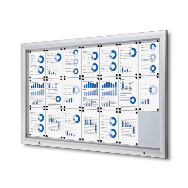 Outdoor Lockable Showcase With Gas Spring 21 x A4
