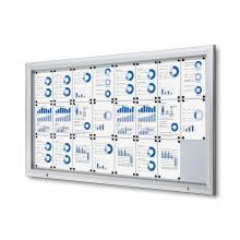Outdoor Lockable Showcase With Gas Spring 24 x A4