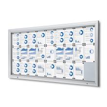 Outdoor Lockable Showcase With Gas Spring 27 x A4