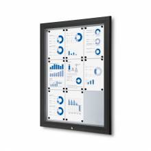 Outdoor Lockable Showcase 9 x A4 Black