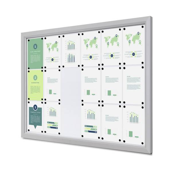 Outdoor Lockable Showcase Slim 18 x A4