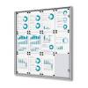 Indoor Lockable Showcase Economy 6 x A4  B1 Fire Rated - 2