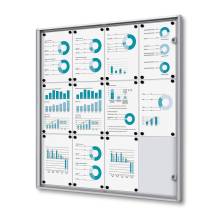 Indoor Lockable Showcase Economy 12 x A4 B1 Fire Rated