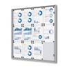 Indoor Lockable Showcase Economy 6 x A4  B1 Fire Rated - 4