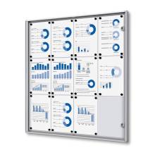 Indoor Lockable Showcase Economy 12 x A4