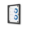 Indoor Lockable Showcase Economy 6 x A4  B1 Fire Rated - 6