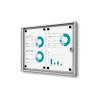 Indoor Lockable Showcase Economy 6 x A4  B1 Fire Rated - 8