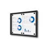 Indoor Lockable Showcase Economy 6 x A4  B1 Fire Rated - 9