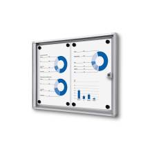 Indoor Lockable Showcase Economy 2 x A4
