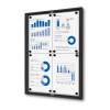 Indoor Lockable Showcase Economy 6 x A4  B1 Fire Rated - 15