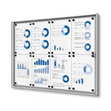 Indoor Lockable Showcase Economy 8 x A4