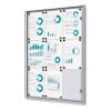 Indoor Lockable Showcase Economy 6 x A4  B1 Fire Rated - 22