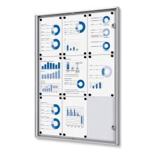 Indoor Lockable Showcase Economy 9 x A4