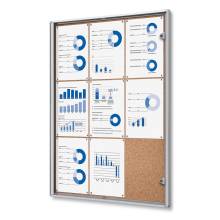 Cork Indoor Lockable Showcase Economy 9x A4