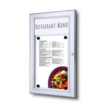 Outdoor Menu Case With Logo Panel 1 x A4 Portrait
