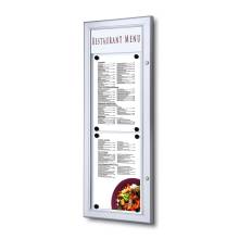 Outdoor Menu Case With Logo Panel 2 x A4 Portrait