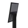 Black Freestanding Menu Pole LED Illuminated 4x A4 - 5