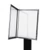 Black Freestanding Menu Pole / LED - 8