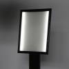 Black Freestanding Menu Pole LED Illuminated 4x A4 - 8
