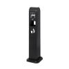 Freestanding Ashtray With Bin Black - 0