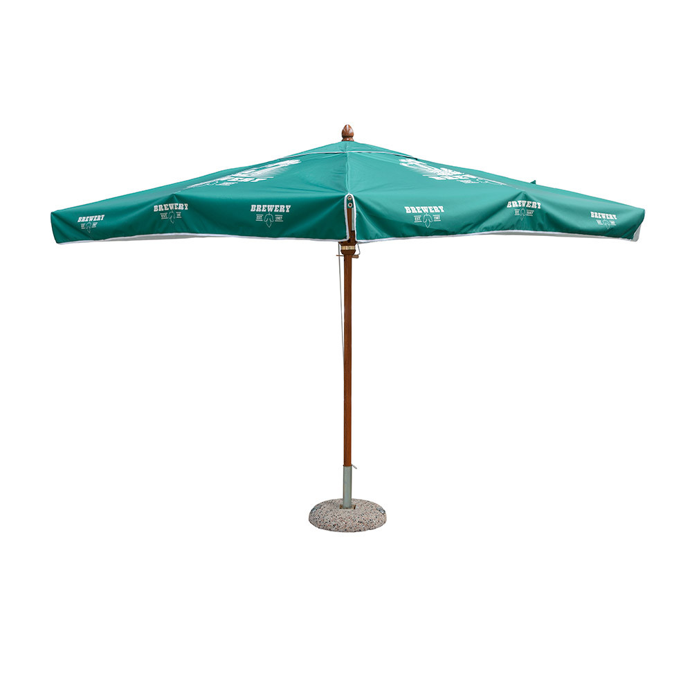 Horeca Sonnenschirm Antik 3 x 3 m – Ansicht 2