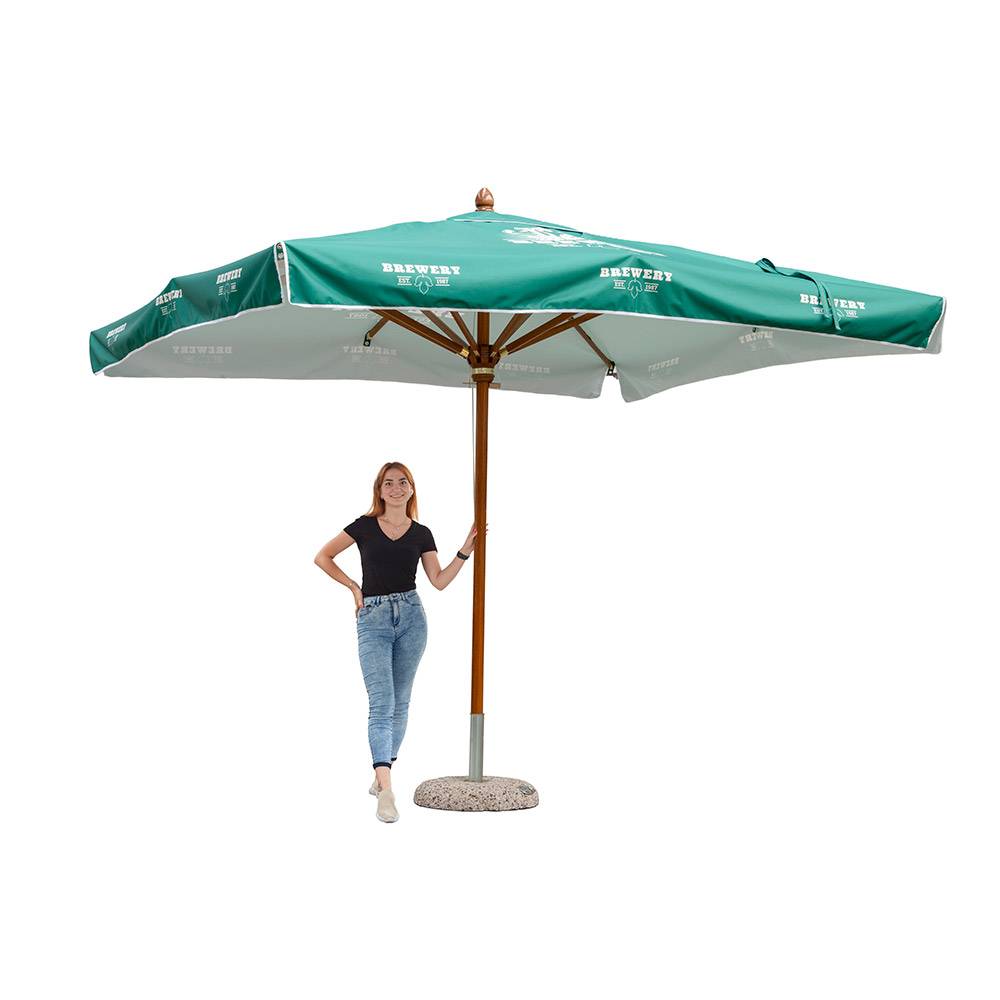 Horeca Sonnenschirm Antik 3 x 3 m – Ansicht 3
