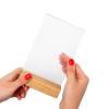 Wooden T Stand Menu Holder A6 Portrait - 6