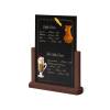 Natura Table Top Chalk Board A4 Dark Brown - 7