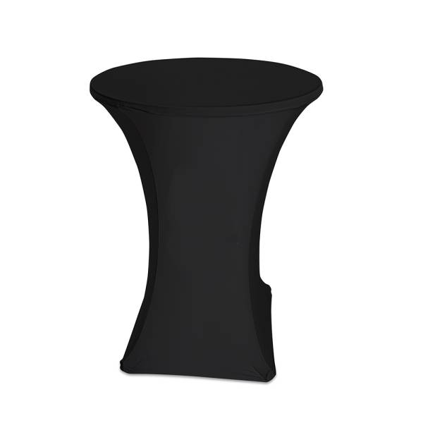 Table Cover Standing 90 cm Round Black
