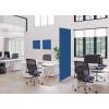 Textile Room Divider Deco 85-200 Double Hexagon Grey ECO print material - 22