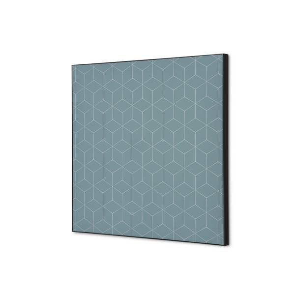 Textile Wall Decoration SET 40 x 40 cm Hexagon Grey