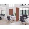 Textile Room Divider Deco 100-200 Double Hexagon Rust ECO print material - 31