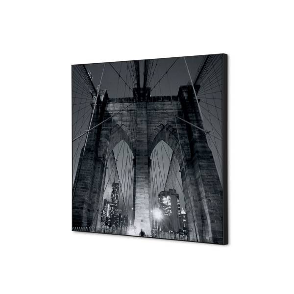 Textile Wall Decoration SET 40 x 40 cm New York Manhattan Bridge