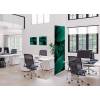 Textile Room Divider Deco 85-200 Double Botanical Blue Leaves ECO print material - 16