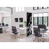 Textile Room Divider Deco 85-200 Double Abstract Japanese Cherry Blossom Black ECO print material - 20