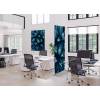 Textile Room Divider Deco 85-200 Cactus Blue ECO print material - 16