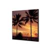 Size: 400 x 400 mm Textile Wall Decoration Palmtrees Sunset - 0