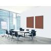 Textile Wall Decoration SET 40 x 40 cm Hexagon Rust - 35