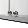Glass Showcase Illuminated Double Door 80 x 40 x 200 cm - 5