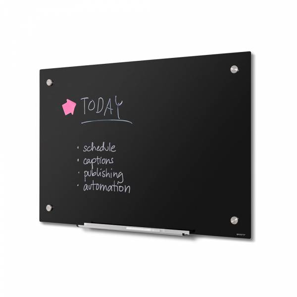 Scritto® Glassboard Black 90 x 60 cm