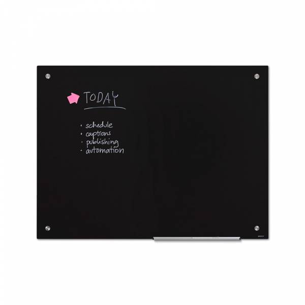 Scritto® Glassboard Black 90 x 120 cm