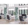 Textile Room Divider Deco 100-200 Double Abstract Japanese Cherry Blossom Green ECO print material - 13
