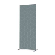 Textile Room Divider Deco 100-200 Double Hexagon Grey ECO print material