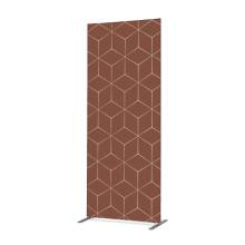 Textile Room Divider Deco 100-200 Double Hexagon Rust ECO print material