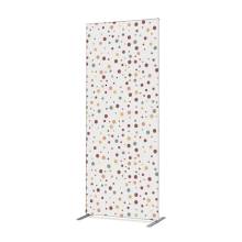 Textile Room Divider Deco 85-200 Double Dots Colour Earth ECO print material