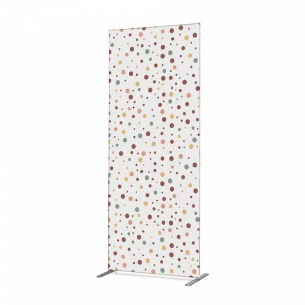 Textile Room Divider Deco 100-200 Double Dots Colour Earth ECO print material
