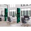 Textile Room Divider Deco 100-200 Double Botanical Red/Rust Leaves ECO print material - 13