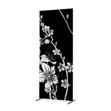 Textile Room Divider Deco 100-200 Double Abstract Japanese Cherry Blossom Black ECO print material