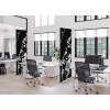 Textile Room Divider Deco 100-200 Double Abstract Japanese Cherry Blossom Green ECO print material - 15