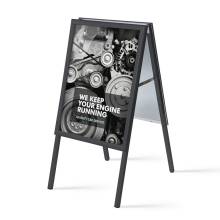 A-Board 50 x 70 cm Mitred Corners 32 mm Black